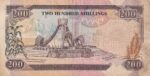 CRBX0119 BILLETE KENIA 200 SHILINGI 1989 MBC - Imagen 2