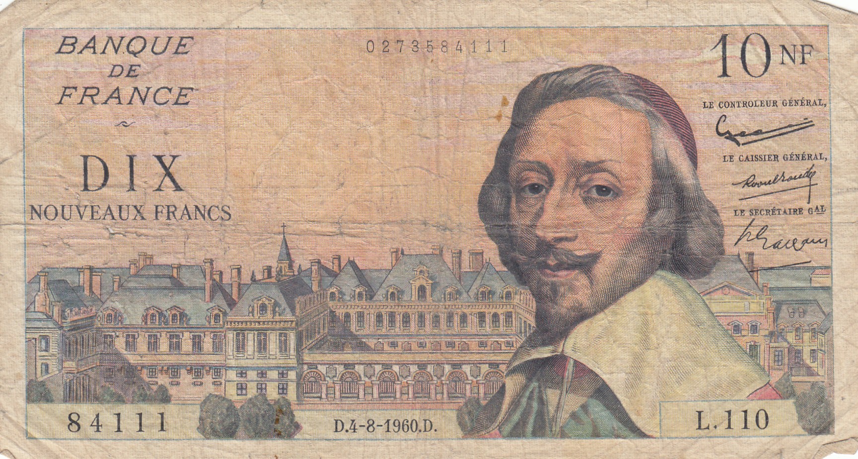 CRBX0232 CRBX0232 BILLETE FRANCIA 1000 FRANCOS 1953 MC - Imagen 1