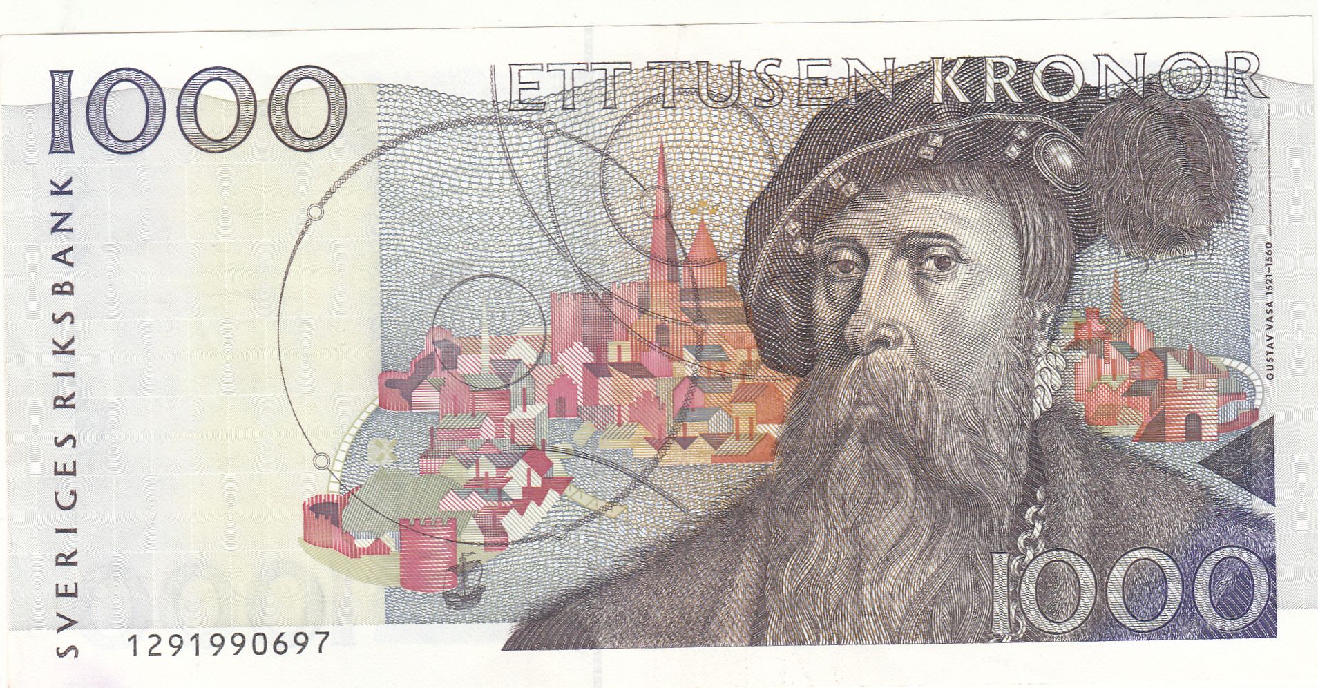 CRBX0323 CRBX0323 BILLETE SUECIA 1000 KRONOR MBC - Imagen 1