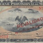 CRBX0381 BILLETE MEXICO 100 PESOS REVALIDADO 1914 MC