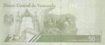 CRBX0422 BILLETE VENEZUELA 50 BOLIVARES 2021 USADO - Imagen 2