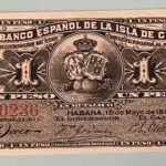 CRBX0498 BILLETE CUBA 1 PESO 1896 SIN CIRCULAR