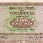 CRBX0873 BILLETE VENEZUELA 100 BOLIVARES 1966 EBC