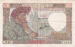 CRBX0903 BILLETE FRANCIA 50 FRANCOS 1941 MBC