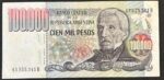 CRBX1022 BILLETE ARGENTINA 100000 PESOS MBC