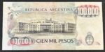 CRBX1022 BILLETE ARGENTINA 100000 PESOS MBC - Imagen 2