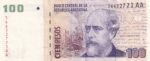 CRBX1025 BILLETE ARGENTINA 100 PESOS MC