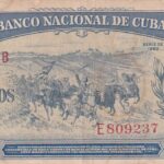 CRBX1367 BILLETE CUBA 5 PESOS 1960 USADO