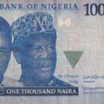 CRBX1817 BILLETE ANGOLA 1000 NAIRA 2022 USADO