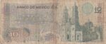 CRBX2086 BILLETE MEXICO 10 PESOS 1977 USADO - Imagen 2