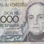 CRBX2383 BILLETE VENEZUELA 2000 BOLIVARES 1998 MBC