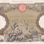 CRBX2496 BILLETE ITALIA 100 LIRAS 1931 SERIE Q RESTAURADO