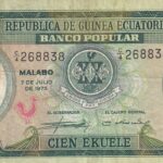 CRBX2526 BILLETE GUINEA ECUATORIAL 100 EKUELE 1975 BC