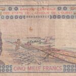 CRBX2538 BILLETE SENEGAL 5000 FRANCOS 1978 BC