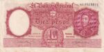 CRBX2607 BILLETE ARGENTINA 10 PESOS MBC