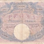 CRBX2631 BILLETE FRANCIA 50 FRANCOS 1911 MC