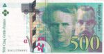 CRBX2660 BILLETE FRANCIA 500 FRANCOS 1994 MBC+ SERIE B