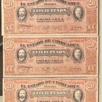 CRBX2680 LOTE 7 BILLETE MEXICO (CHIHUAHUA) 20 PESOS 1915 MBC