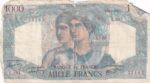 CRBX2689 BILLETE FRANCIA 1000 FRANCOS 1946 MC