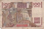 CRBX2755 BILLETE FRANCIA 100 FRANCOS 1946 SERIE W USADO - Imagen 2
