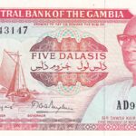 CRBX2756 BILLETE GAMBIA 5 DILASIS SERIE AD SIN CIRCULAR