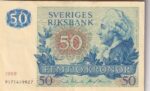 CRBX2775 BILLETE SUECIA 50 KRONOR 1989 MBC