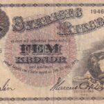 CRBX2782 BILLETE SUECIA 5 KRONOR 1946 SERIE A BC