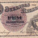 CRBX2791 BILLETE SUECIA 5 KRONOR 1942 SERIE A MBC
