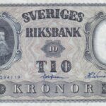 CRBX2805 BILLETE SUECIA 10 KRONOR 1960 EBC