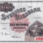 CRBX2816 BILLETE SUECIA 100 KRONOR 1962 SERIE P MBC+