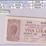 CRBX2852 BILLETE ITALIA 1 LIRA 1944 SIN CIRCULAR