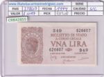 CRBX2855 BILLETE ITALIA 1 LIRA 1944 SIN CIRCULAR