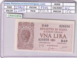 CRBX2858 BILLETE ITALIA 1 LIRA 1944 SIN CIRCULAR