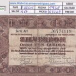 CRBX2869 BILLETE PAISES BAJOS 1 GULDEN 1938 P-61 BC