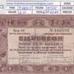 CRBX2873 BILLETE PAISES BAJOS 1 GULDEN 1938 P-61 BC+