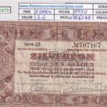 CRBX2879 BILLETE PAISES BAJOS 1 GULDEN 1938 P-61 BC