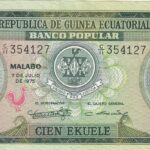 CRBX2906 BILLETE GUINEA ECUATORIAL 100 EKUELE 1975 SIN CIRCULAR