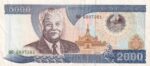 CRBX2909 BILLETE LAOS 2000 KIPS 2003 MBC