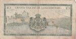 CRBX2921 BILLETE LUXEMBURGO 10 FRANCOS USADO - Imagen 2