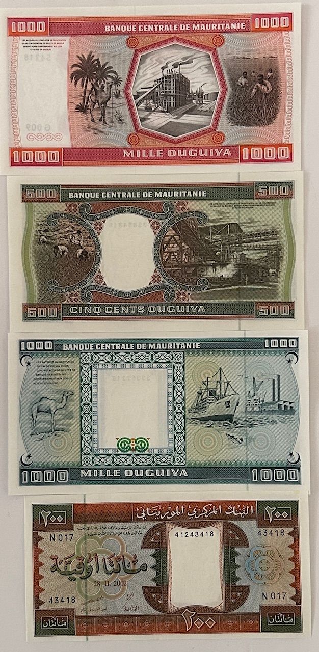 CRBX2929 CRBX2929 LOTE 10 BILLETES MAURITANIA SIN CIRCULAR VER FOTOS - Imagen 1