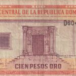 CRBX2938 BILLETE REPUBLICA DOMINICANA 100 PESOS ORO USADO
