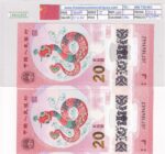 CRBX2959 BILLETES PAREJA CORRELATIVA BILLETES CHINA 20 YUAN 2025 POLIMERO S/C
