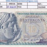 CRBX2993 BILLETE GRECIA 50 DRACMAS 1964 EBC
