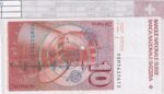 CRBX3007 BILLETE SUIZA 10 MARCOS SERIE M MBC - Imagen 2