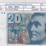 CRBX3009 BILLETE SUIZA 20 MARCOS SERIE S BC+