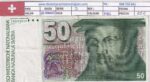 CRBX3010 BILLETE SUIZA 50 MARCOS SERIE J MBC