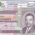 CRBX3138 BILLETE BURUNDI 100 FRANCOS 2024 SIN CIRCULAR
