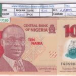 CRBX3160 BILLETE NIGERIA 10 NIARA 2018 SIN CIRCULAR