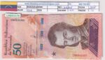 CRBX3170 BILLETE VENEZUELA 50 BOLIVARES 2018 SIN CIRCULAR
