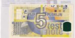 CRBX3185 BILLETE PAISES BAJOS 5 FLORIN TEST NOTE SIN CIRCULAR - Imagen 2
